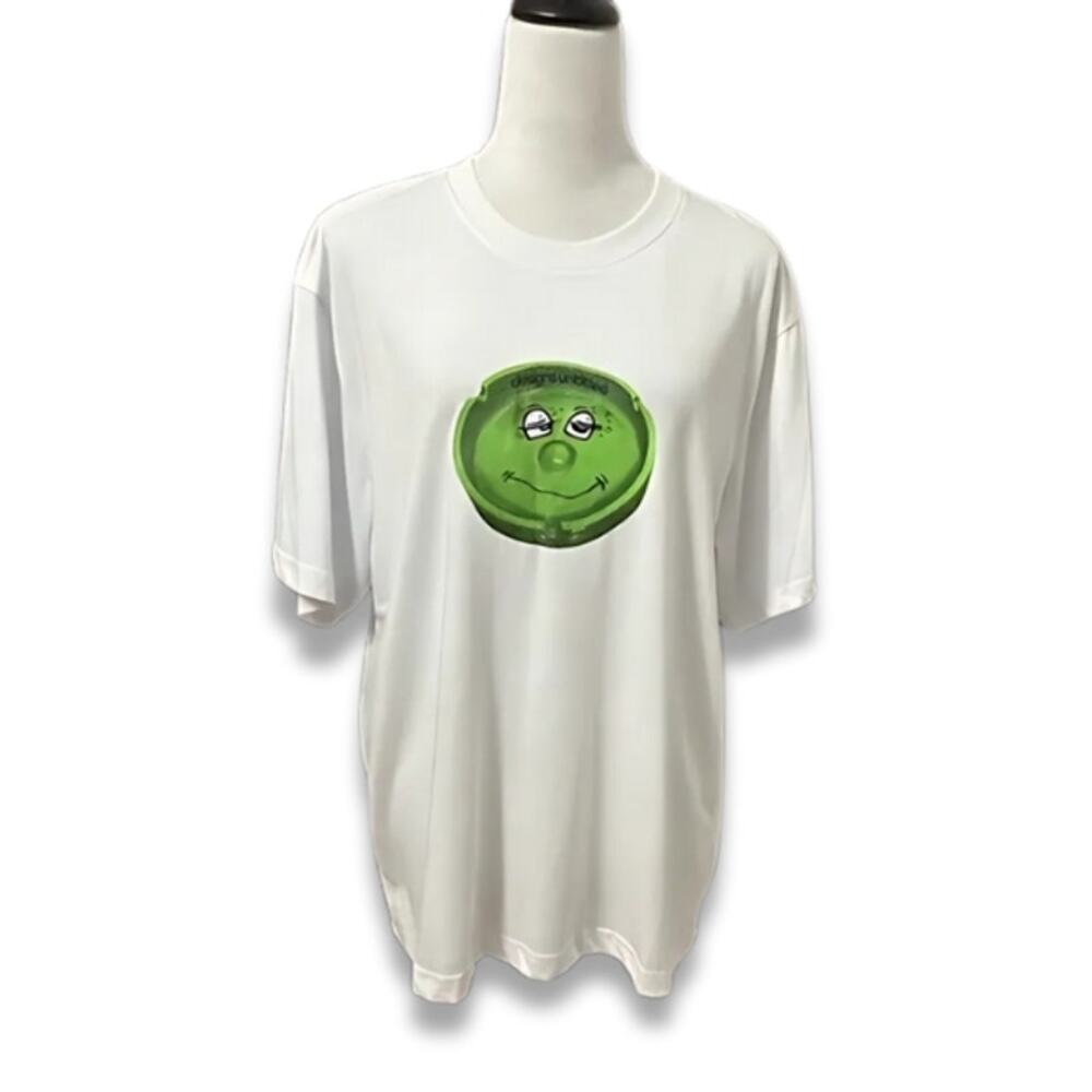 Designs Untitled Graphic T-Shirt Crew Neckline Short Sleeves White Men's L NWOT